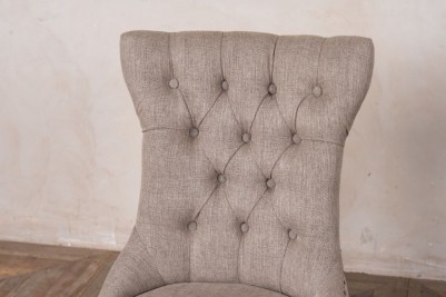 buttoned dining chair